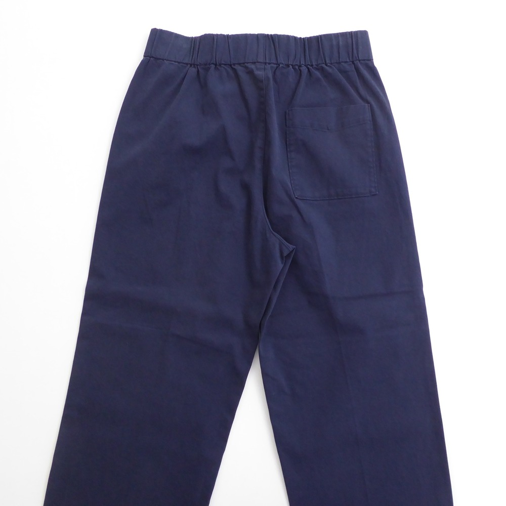 J.Crew Women Astrid Wide-Leg Chino Pant Navy Blue Elastic Waist BH357 Medium - Picture 3 of 9
